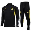 Juventus Trainings Sweatshirt Pak Quarter-zip 2023-24 Zwarte - Heren